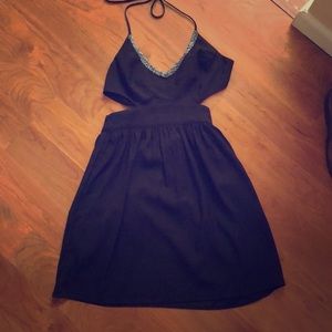 Never worn black cut out cocktail dress